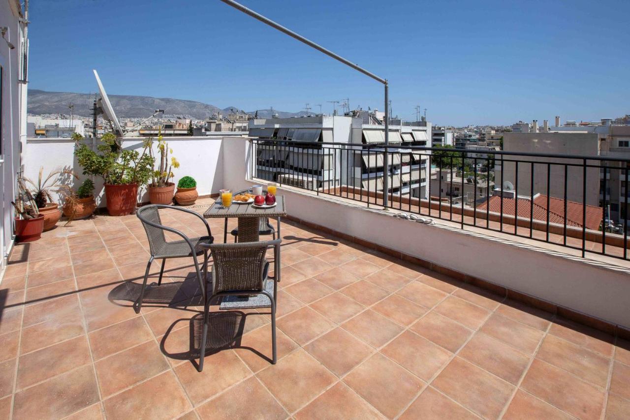 Rooftop Apartment With Great Veranda Athene Buitenkant foto